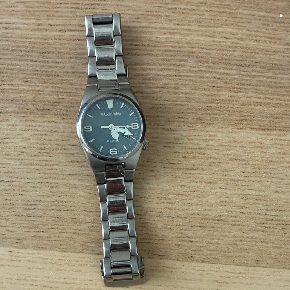 Columbia Silver and Black Watch